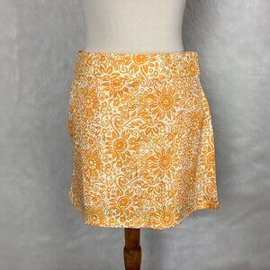 RipSkirt Hawaii Yellow Floral Tuscan Sunflower Wrap Skirt Length 1 NWT S